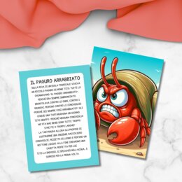 Storia del paguro arrabbiato in stampatello maiuscolo