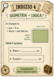 Escape Room Caccia al Tesoro Interdisciplinare – personalizzabile - Primaria – Matematica, Logica, Geometria, Inglese – Attività Stampabile