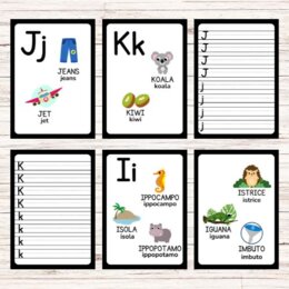 Schede per imparare a scrivere le lettere dell’alfabeto - Back to school