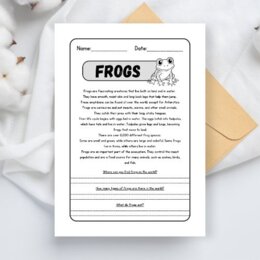 Lettura e comprensione in inglese – Frogs