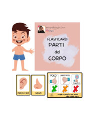 FLASHCARDS PARTI DEL CORPO + SCALA DOLORE
