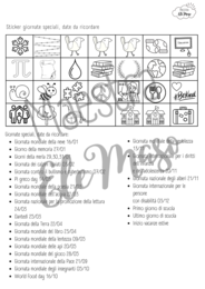 Calendario per la classe - da costruire e personalizzare