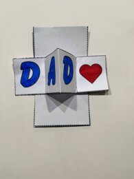 Biglietto pieghevole per la Festa del Papà - inglese