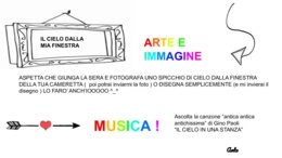 Il cielo dalla mia stanza ( piccola idea per arte e immagine)