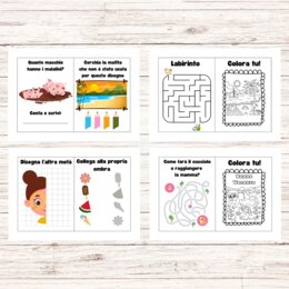 Enigmistica per bambini - Attività e giochi per l'estate