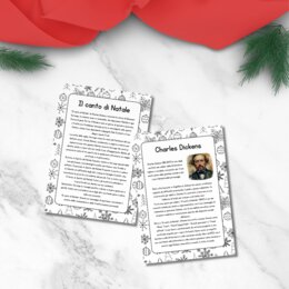 Schede didattiche “Canto di Natale” – 15 pagine per classe terza, quarta e quinta