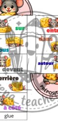 Preposizioni in francese– Lapbook a fisarmonica
