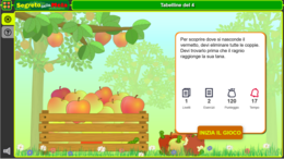 "Trova il vermetto"- Gioco interattivo on-lain, sulle tabelline del 4.