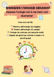 🕒 IMPARIAMO L’OROLOGIO GIOCANDO!