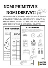 NOMI PRIMITIVI E NOMI DERIVATI