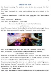 SUMMER AT BLUE COVE - short story A1 level