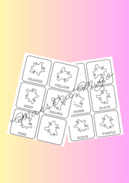 flashcards - COLORI - INGLESE