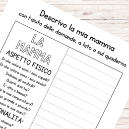 Schede didattiche Festa della Mamma
