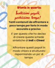 Indi e Cinesi (classe quarta) - schede informative e verifica