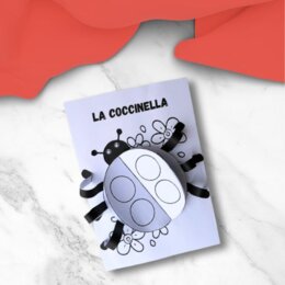 Lavoretto coccinella per bambini