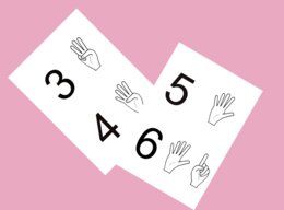 Imparare i numeri con le dita