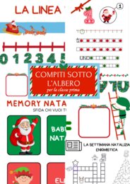Compiti sotto l'albero per la classe prima