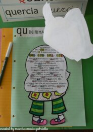 Lettera Q in Quintina interattiva