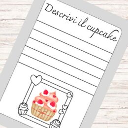 Descrivi i cupcakes - Schede didattiche sulla descrizione