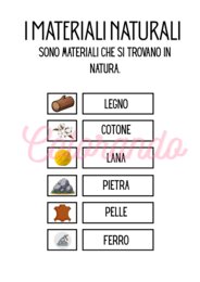 📚 SCHEDE DIDATTICHE SUI MATERIALI SEMPLICE COLORATO E DIVERTENTE