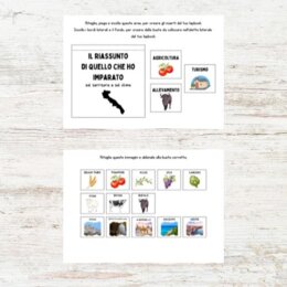 Lapbook Puglia scuola primaria da stampare
