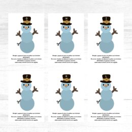 Il pupazzo di neve - Gioco per imparare l'alfabeto