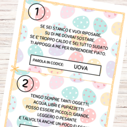 Caccia alle uova di Pasqua da stampare