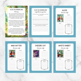 Schede didattiche in inglese Alice in Wonderland