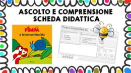 Pimpa e la lumachina blu - scheda didattica comprensione