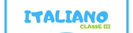 Programmazione annuale Italiano Classe terza