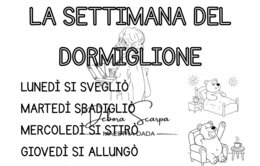 FILSTROCCA LA SETTIMANA DEL DORMIGLIONE G. RODARI