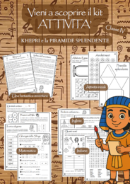 🏺✨ KIT BACK TO SCHOOL – L’AVVENTURA DI KHPERI E LA PIRAMIDE SPLENDENTE  (Classe IV)🏺✨