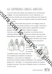 Leggenda della Befana comprensione/laboratorio a diversi livelli.
