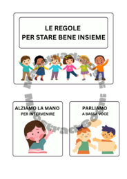 LE REGOLE PER STARE BENE INSIEME - Cartellone