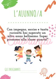 Diplomini di Promozione in Classe quarta – Colorati, Pronti da Stampare e Personalizzare