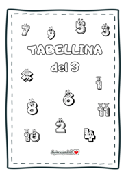 Tabellina del 3. Il mio quaderno delle tabelline