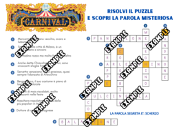 Puzzle di Carnevale - conosci meglio le maschere della tradizione