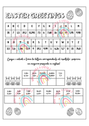 Compiti di matematica a tema pasquale