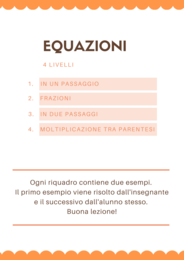 EQUAZIONI A 4 LIVELLI