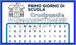 Crucipuzzle primo giorno di scuola