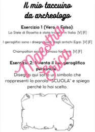DETECTIVE DEL TEMPO: Missione Egitto –  Kit Supplenza Fast "Pronto all'Uso"