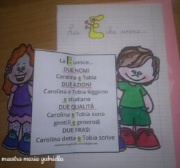 La E che unisce , scheda interattiva