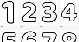 Poster dei numeri da 1 a 20