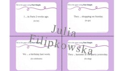 Past Simple/ Speaking cards/ Speaking/ Set/ Package/ Grades 4-8/ Grades 4-6/ Grades 6-8/ Primary school/ Warm-up/ Warm-up/ Speaking cards/ Grammar/ Speaking cards grammar/ Grammar cards/ Past Simple/ Schede parlanti/ Conversazione/ Set/ Pacchetto/ Grades