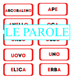 Le vocali classe prima; percorso interattivo in corsivo e stampato maiuscolo