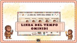 LINEA DEL TEMPO degli OMINIDI da completare