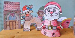 🎅 Villaggio di Babbo Natale – Lavoretto creativo per decorare e aspettare il Natale