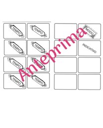 Carte da gioco sui verbi - modo indicativo