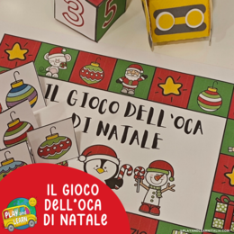GIOCO DELL'OCA CARTACEO DI NATALE
