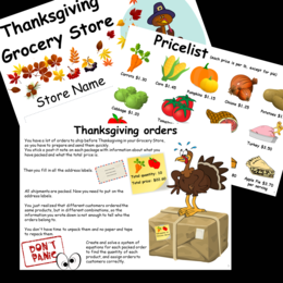 Fall Thanksgiving Project Solving Inequalities Systems of Equations Project PBL